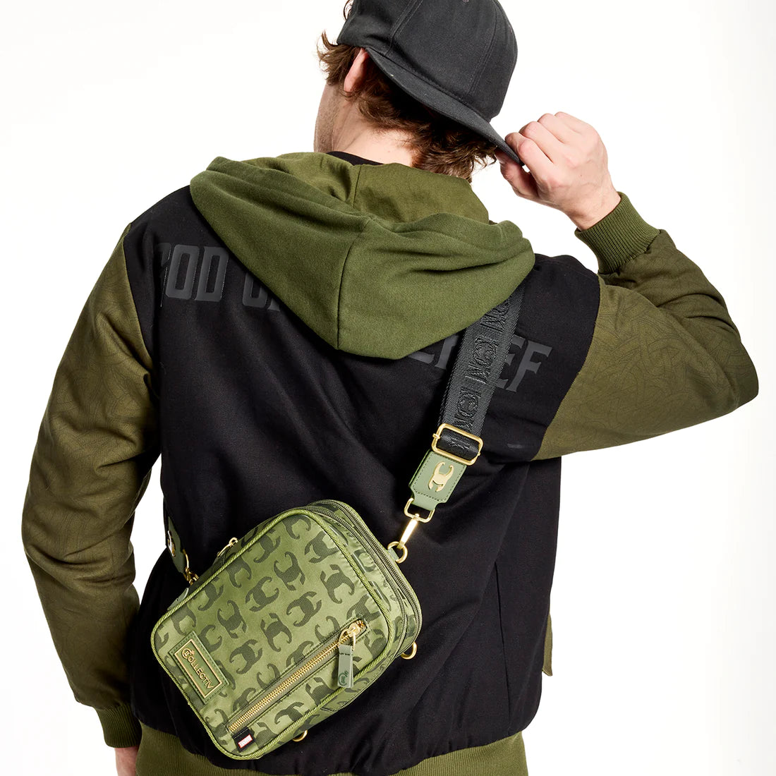 Loungefly Collectiv Marvel Loki Influencer Stylish Convertible Crossbody Travel Bag
