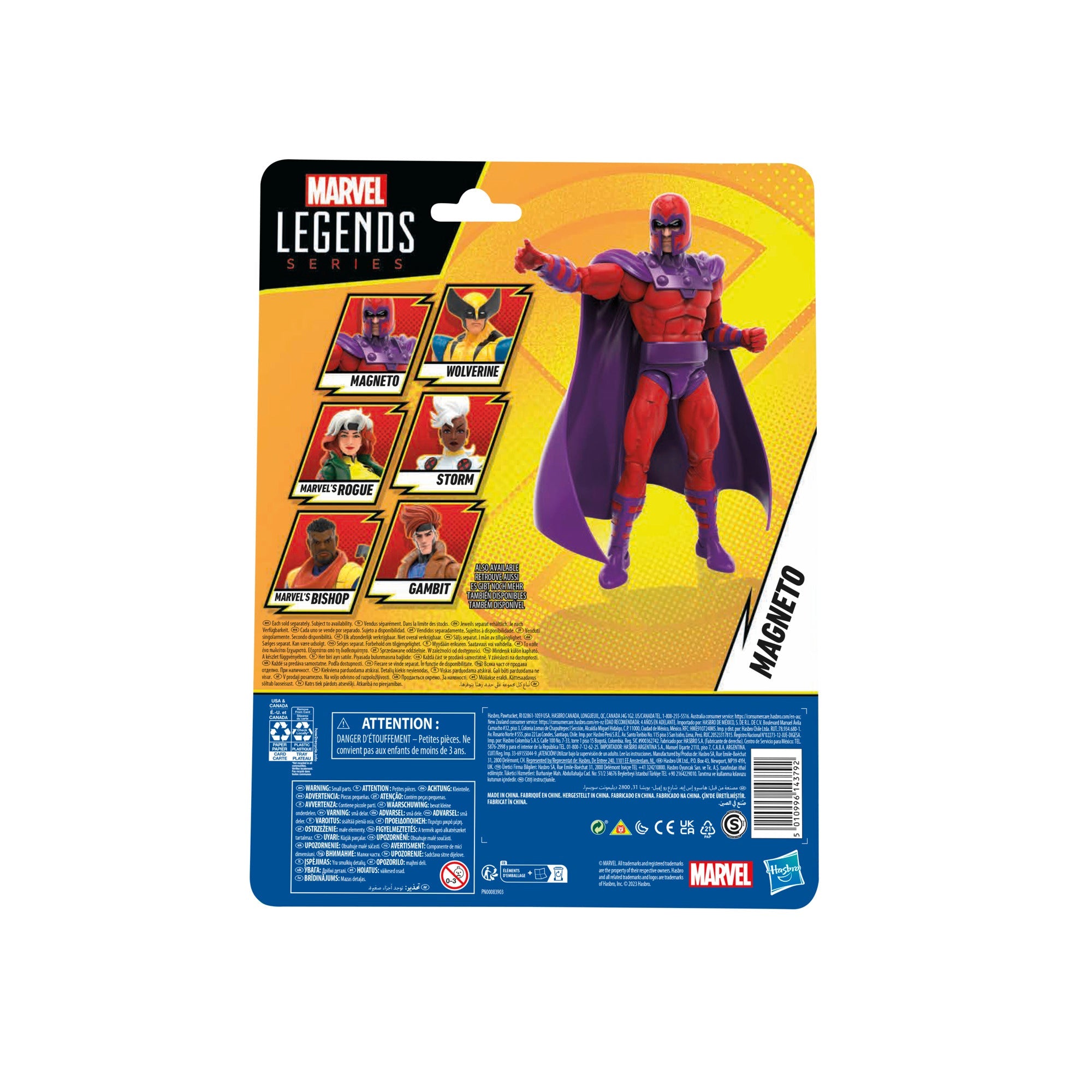 Marvel Legends Retro Collection - 6-Inch Scale X-Men '97 Inspired Magneto Action Figure for Collectors