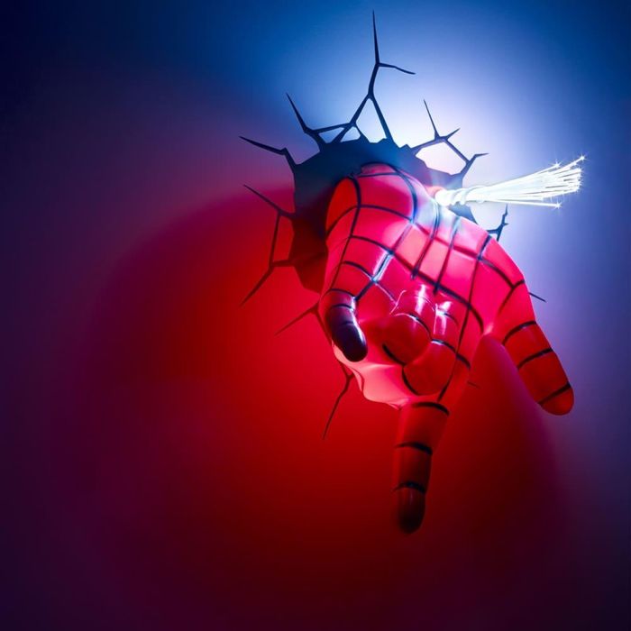 Marvel 3D Wall-Mounted Decorative Lighting with Spiderman's Hand Design