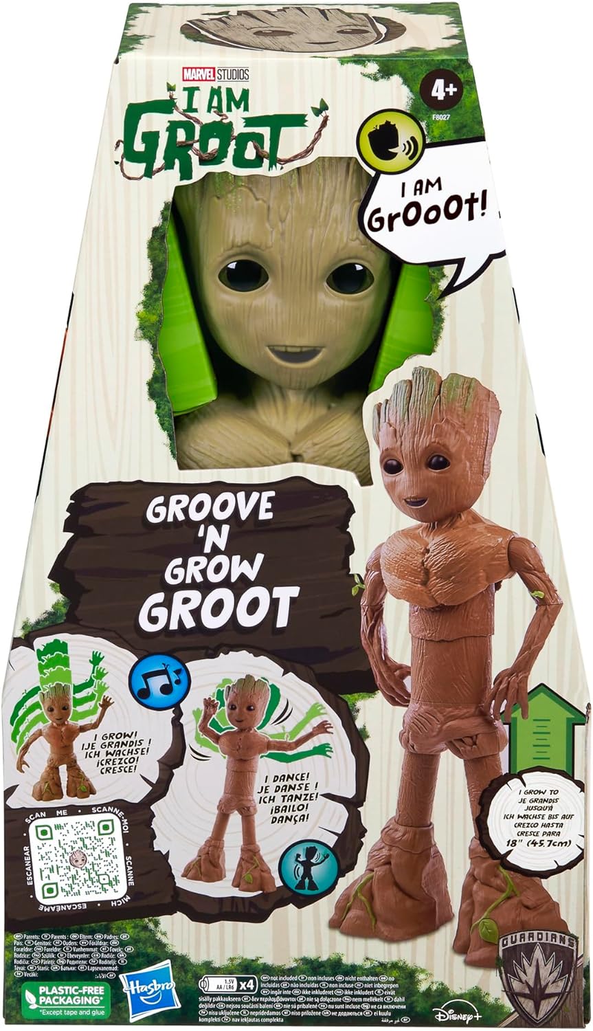 Marvel Studios Interactive Groove 'N Grow Poseable Groot Action Figure