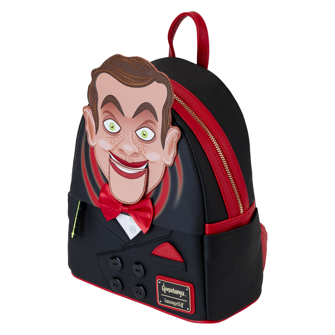 Loungefly Goosebumps Slappy The Dummy Cosplay Adjustable Mini Backpack
