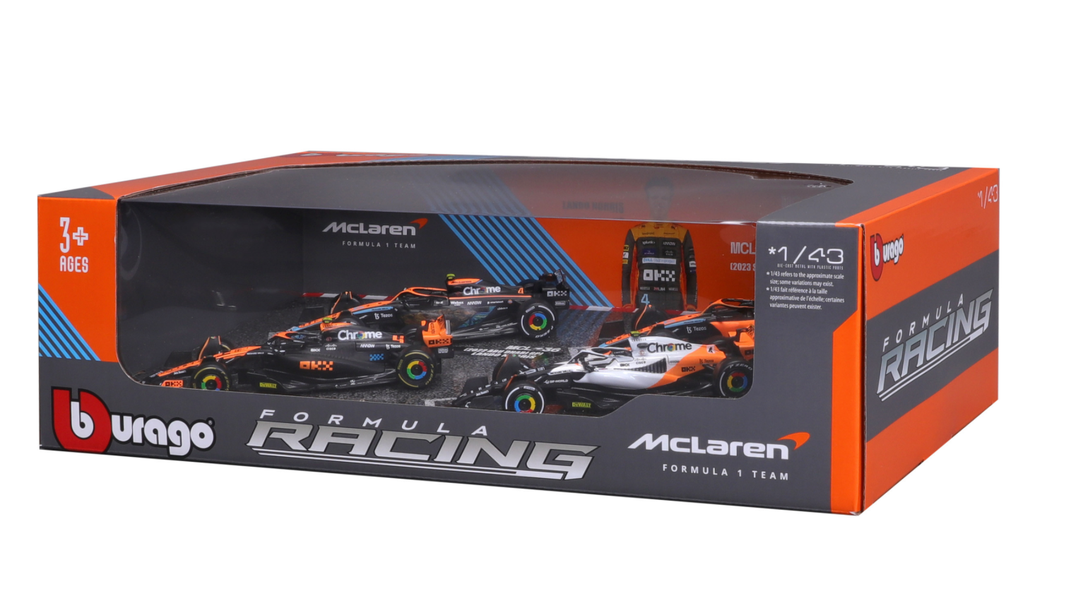 Official 4 - Pack Collector's Edition: Formula 1 McLaren F1 Lando Norris Highlights Set