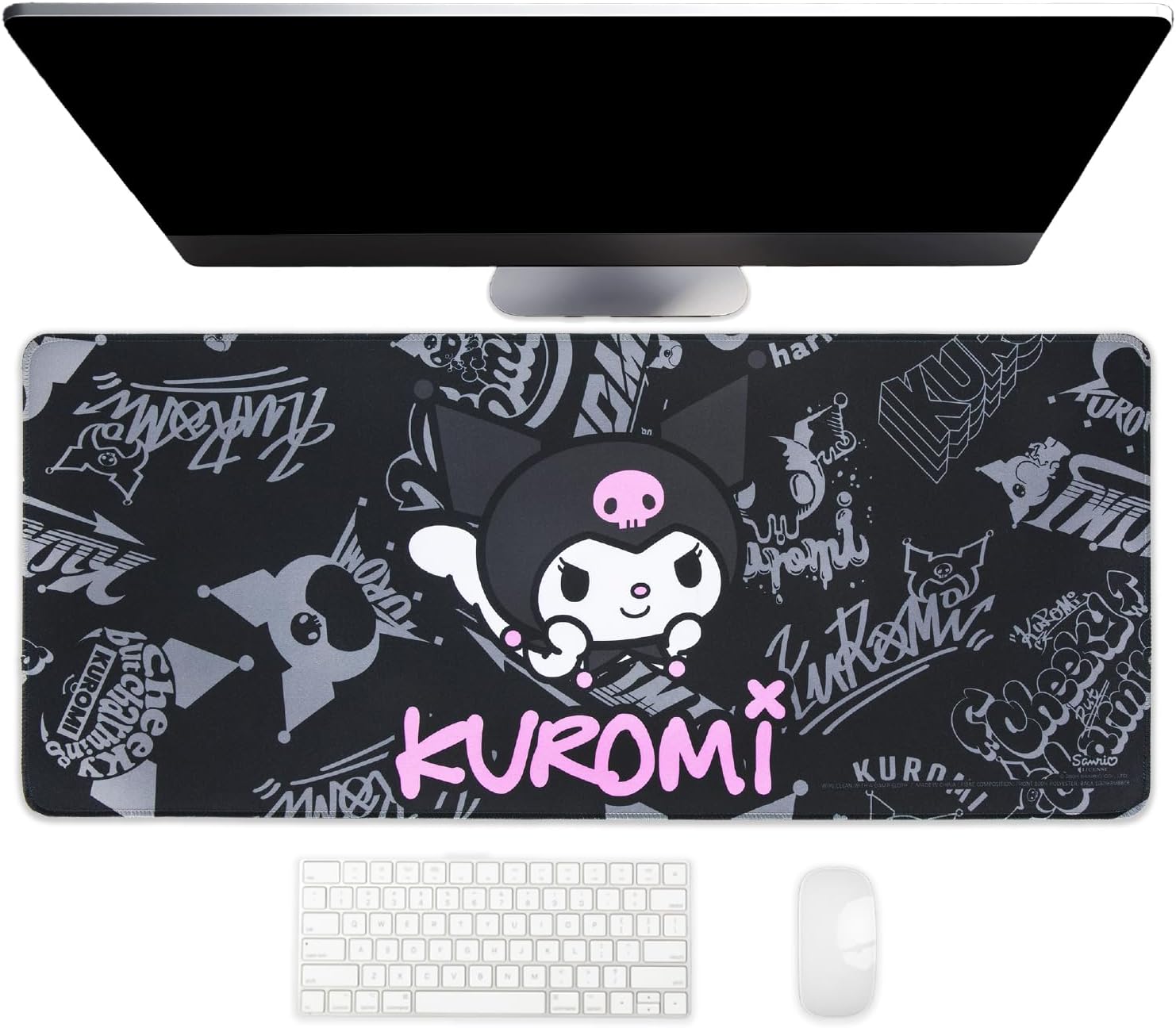 Stylish Hello Kitty & Friends Kuromi-themed Large-sized Desk Mat for Workspace Decoration
