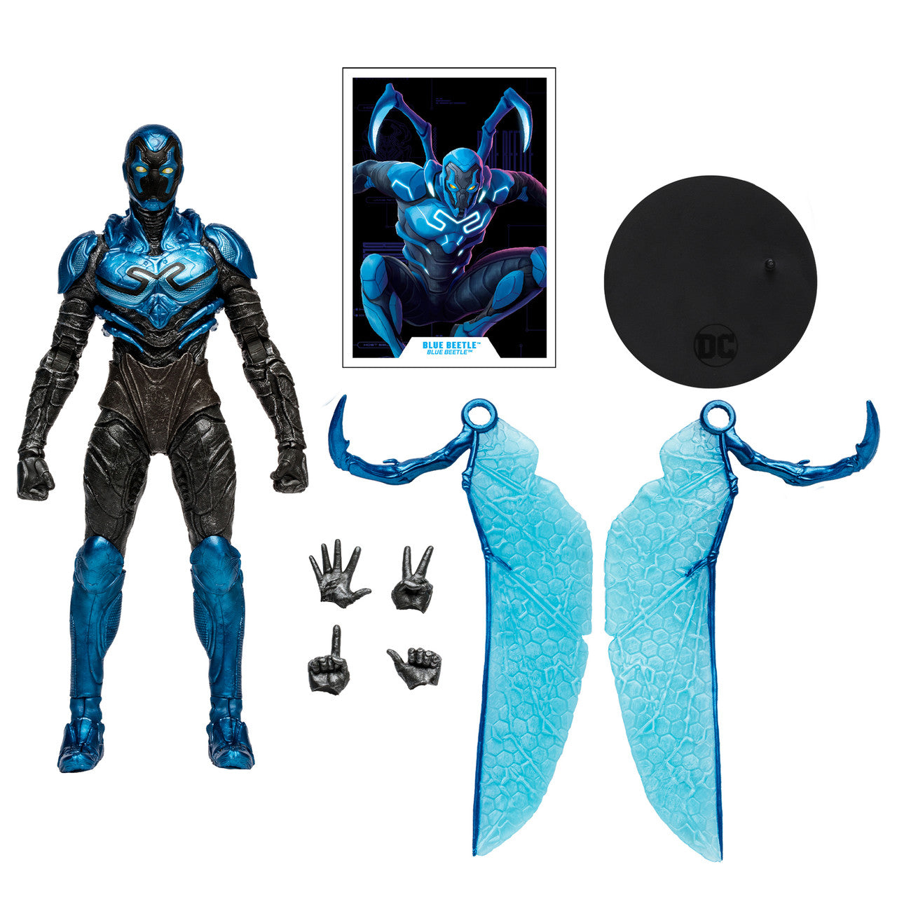 McFarlane Toys 7-Inch DC Multiverse Blue Beetle Movie Action Figure in Battle Mode