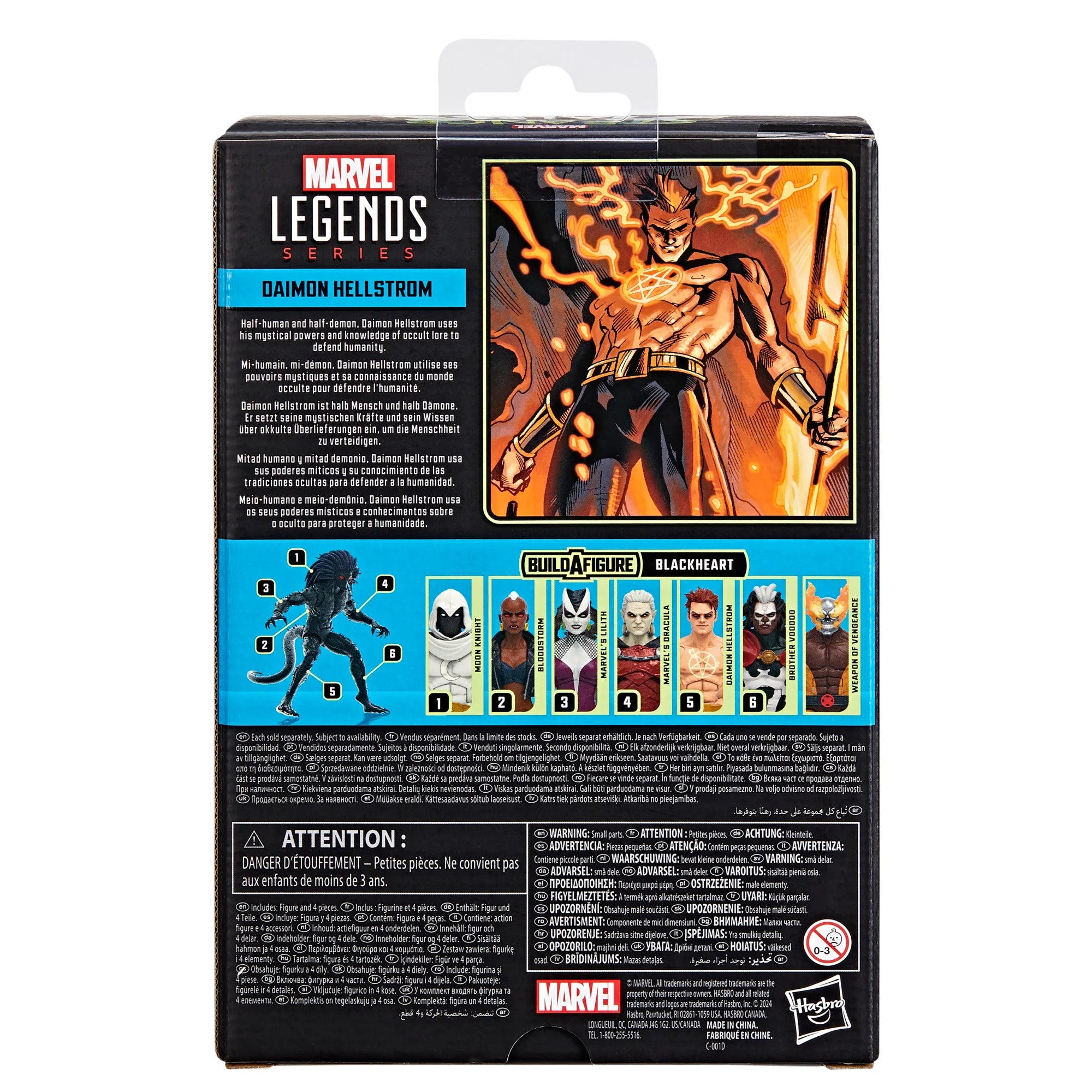 Hasbro's 6-Inch Marvel Legends Daimon Hellstrom Collectible Action Figure