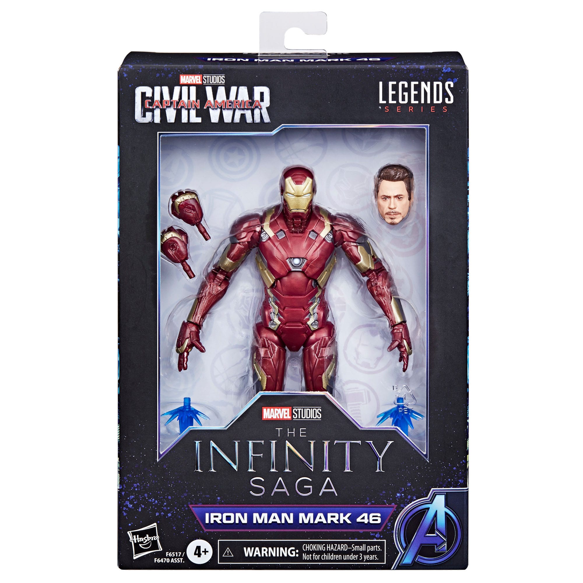 Hasbro's 6 - inch Marvel Legends Infinity Saga Iron Man Mark 46 Collectible Action Figure