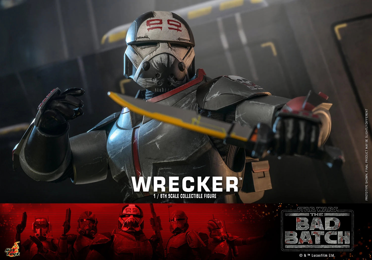 Hot Toys 1/6th Scale Star Wars The Bad Batch Wrecker Collectible Figure