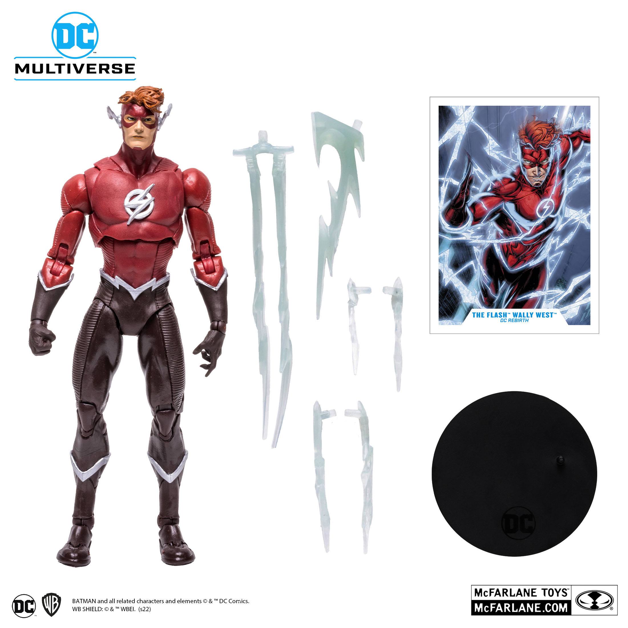McFarlane DC Multiverse 7-Inch Wally West Red Suit The Flash Action Figure