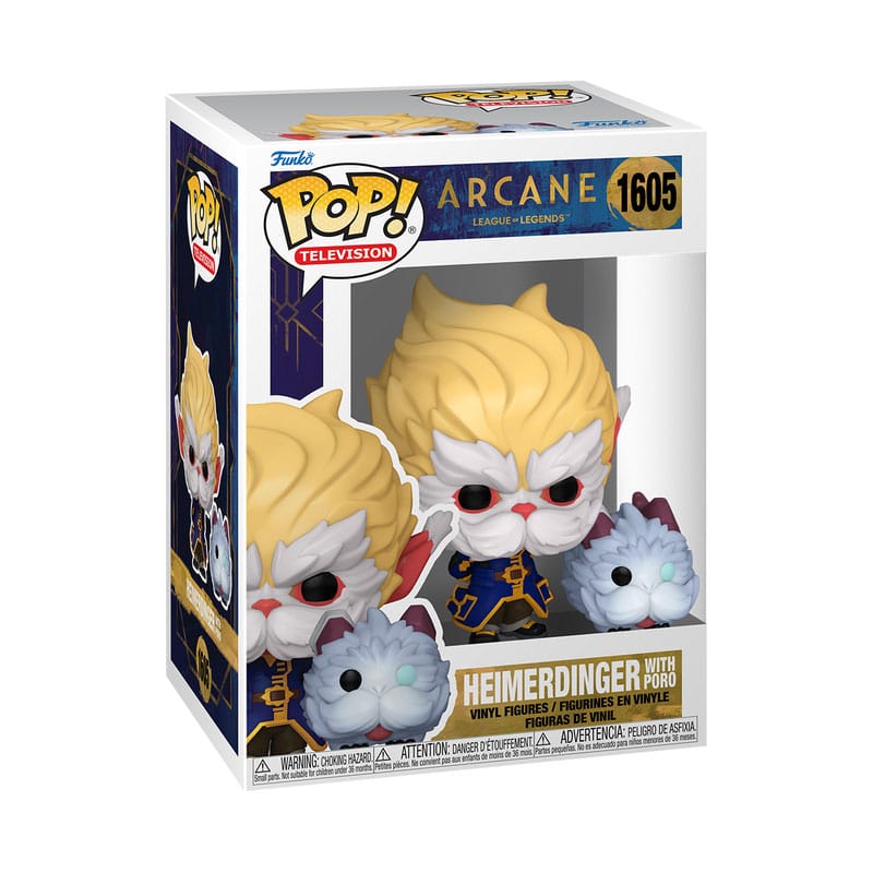 Arcane League of Legends Collectible Funko POP! Vinyl Figure of Heimerdinger with Poro