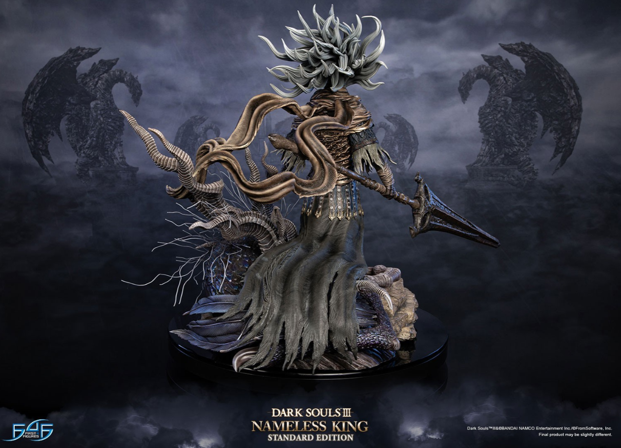 First4Figures Highly Detailed Resin Collectible Statue of Nameless King from Dark Souls III