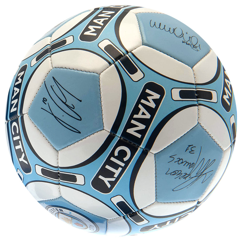 Authentic Manchester City Football Club Signed Training Equipment Gift Set for Fans