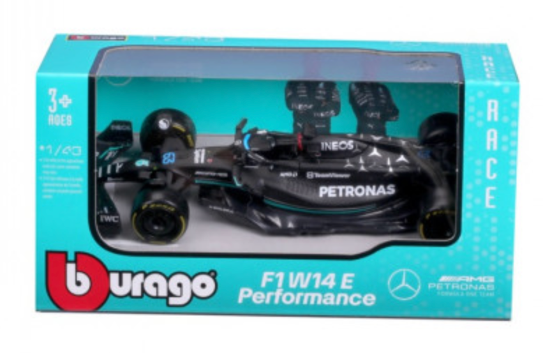 1:43 Scale Formula 1 Diecast Model of the 2023 Mercedes - AMG Petronas W14 Driven by George Russell, an Official Collectible