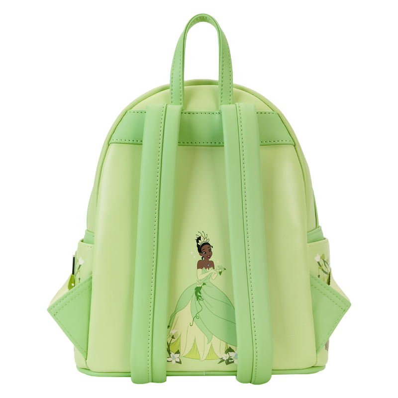 Loungefly Disney Princess and the Frog Tiana Series Lenticular Design Mini Backpack for Fashionable Carry