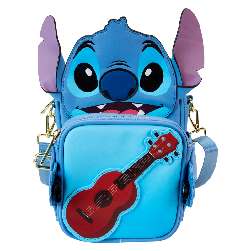 Loungefly Disney Stitch Themed Camping-Style Crossbody Coin-Bag Included Fashion Bag