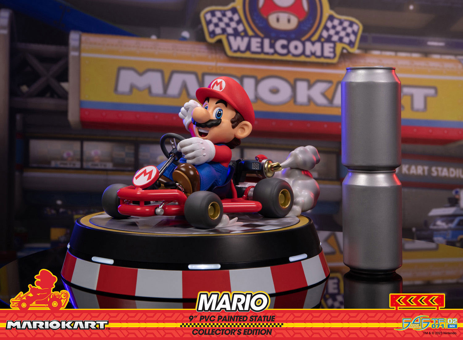 Collector's Edition Mario Kart Super Mario PVC Statue with LED Base