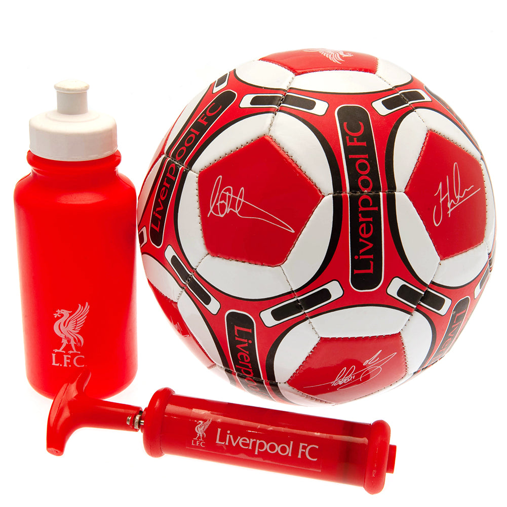 Authentic Liverpool FC Signed Training Equipment Gift Set for Fans