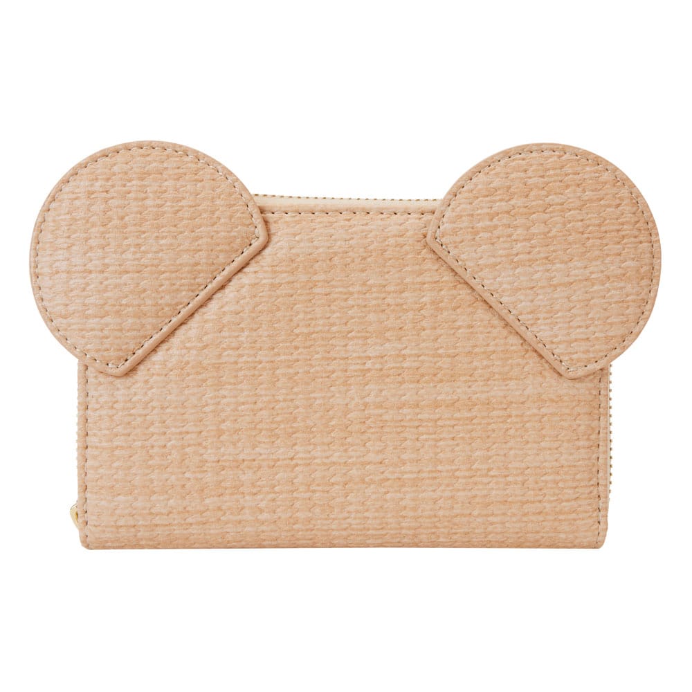 Loungefly Disney Mickey Cosplay Straw - Style Zip - Around Vegan Leather Wallet