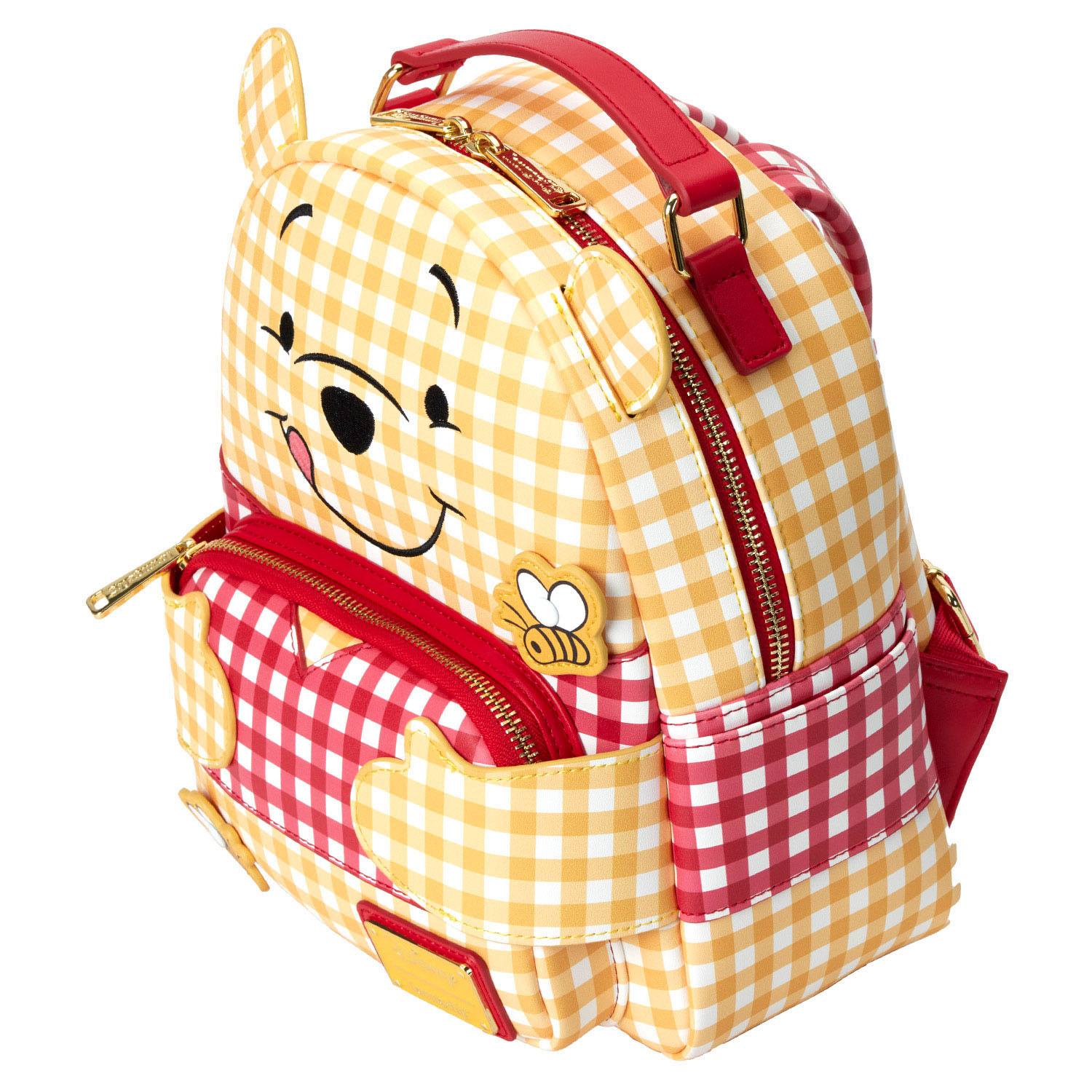 Loungefly Disney Winnie the Pooh Gingham Adjustable Mini Backpack