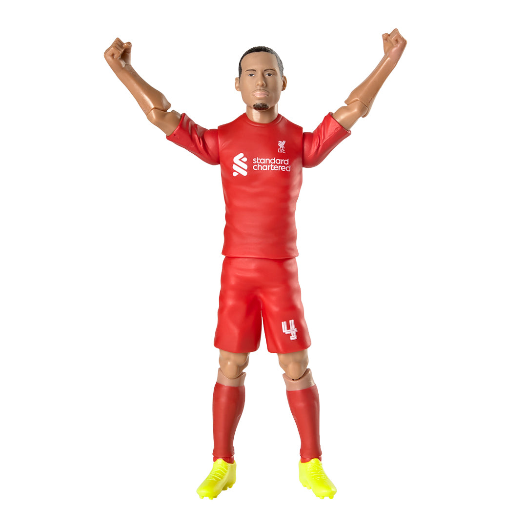 20cm Tall Liverpool's Virgil Van Dijk No.4 Action Figure with Football