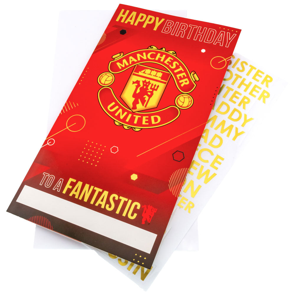 Personalized Manchester United Football Club Birthday Greeting Card
