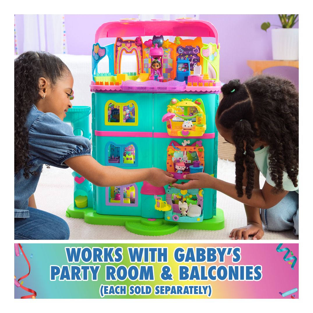 Gabby's Dollhouse 60cm Rainbow Purrfect Celebration Dollhouse Set