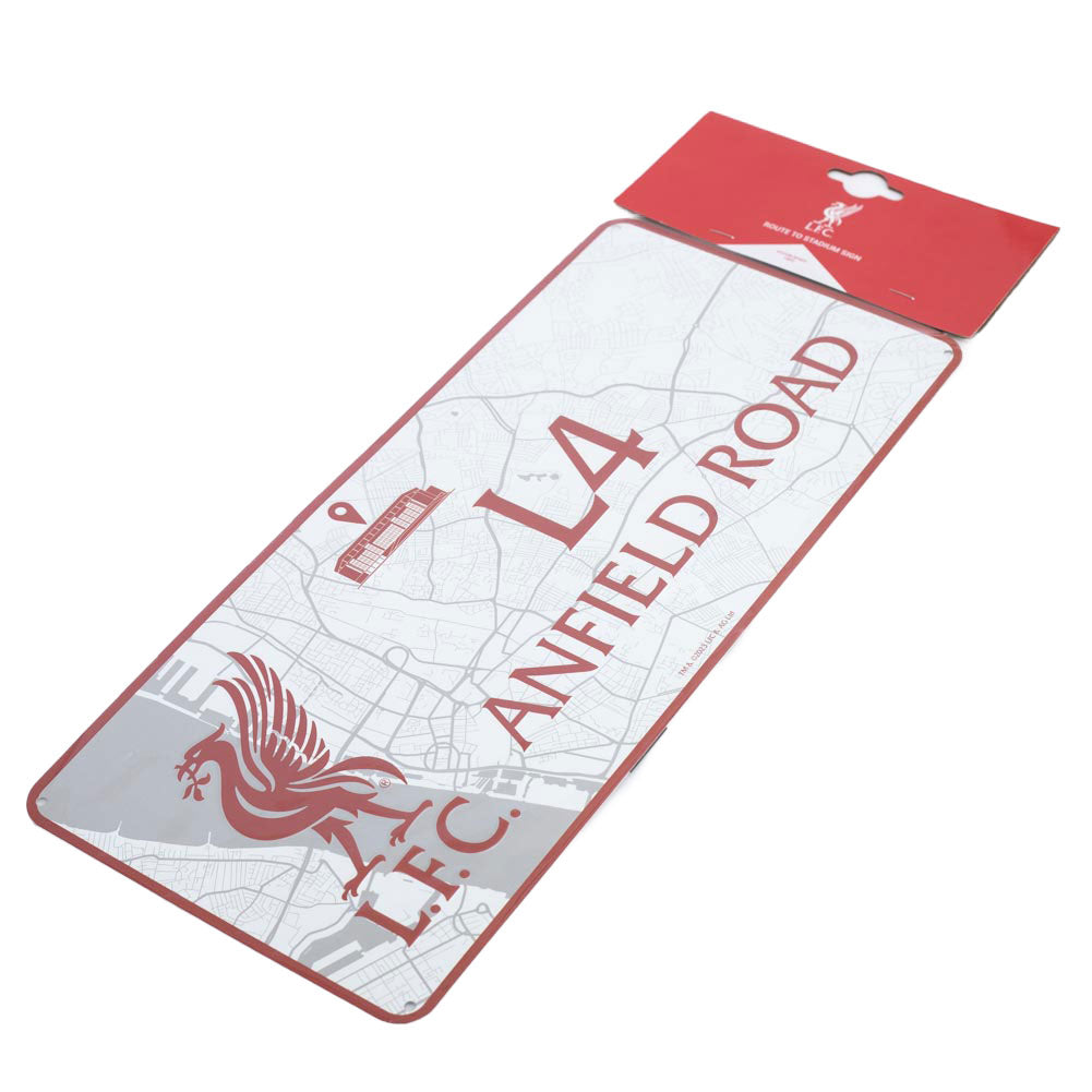 Liverpool Football Club Route Wall Decorative Sign
