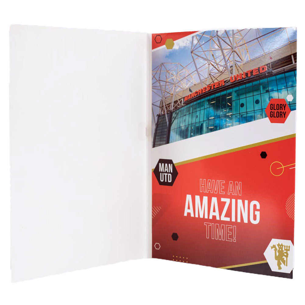 Manchester United Football Club Musical Birthday Greeting Card