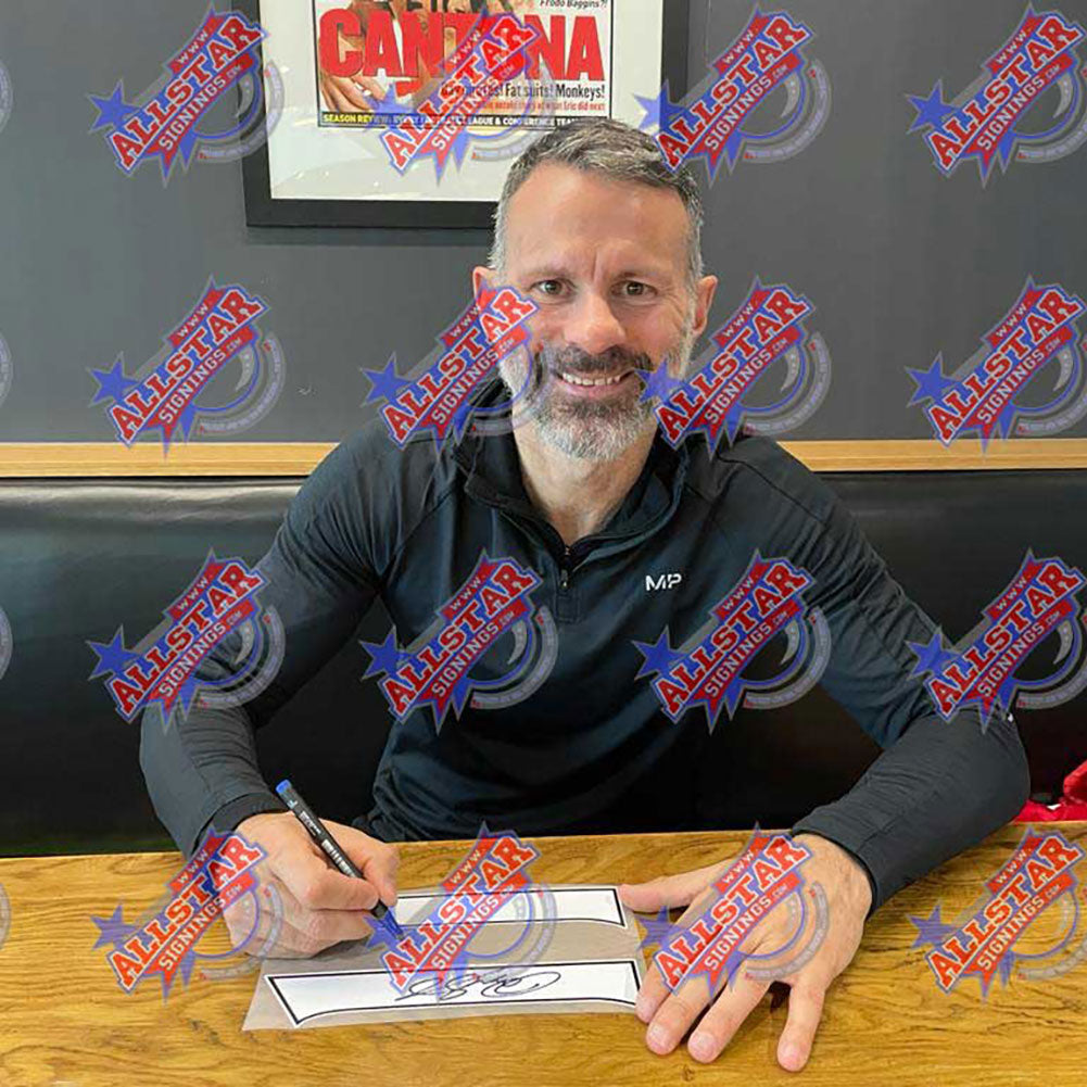 Authentic Ryan Giggs Signed Manchester United 2021 - 2022 Replica Shirt
