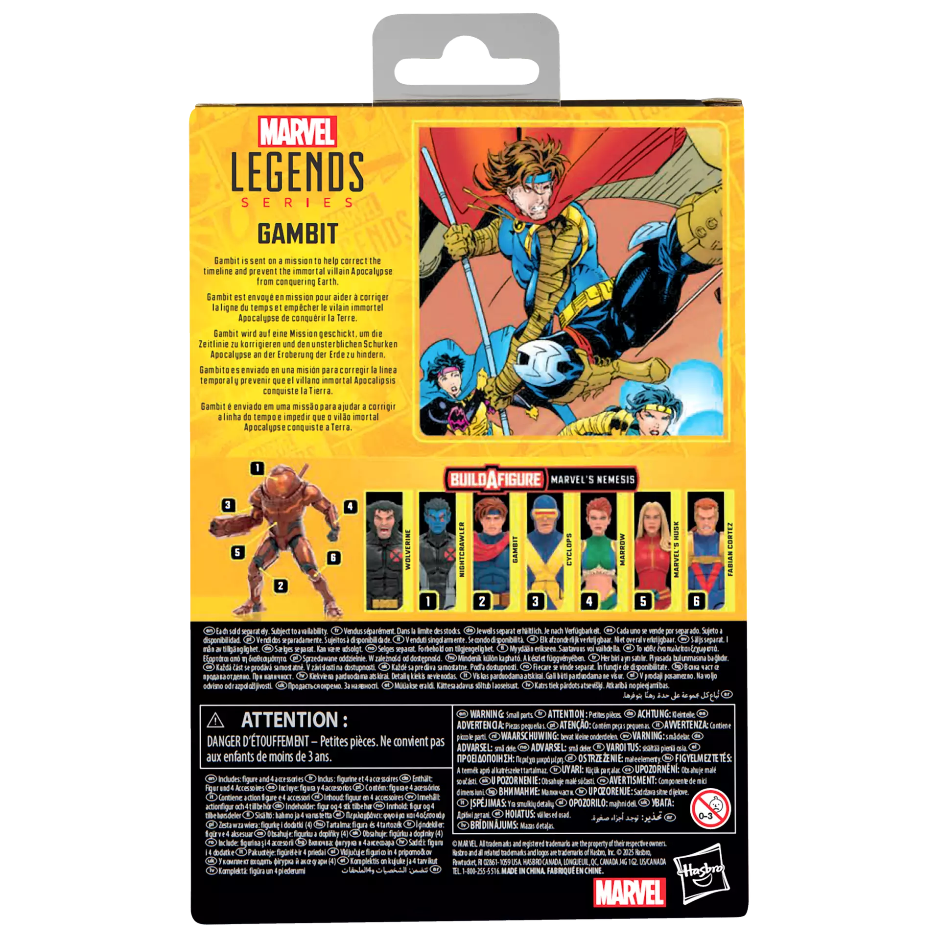 Hasbro 6-Inch Scale Marvel Legends Series Comic-Inspired Gambit Action Figure