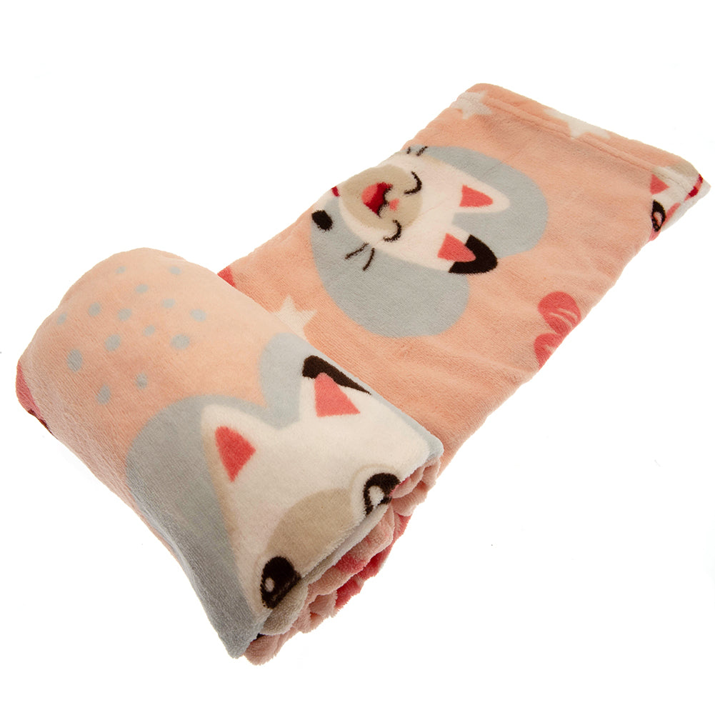 Gabby's Dollhouse Premium Polyester Fleece Blanket with Heart and Star Design