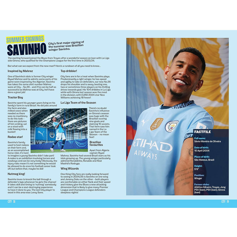 Manchester City FC 2025 Official Annual - A Must - Have for Fans