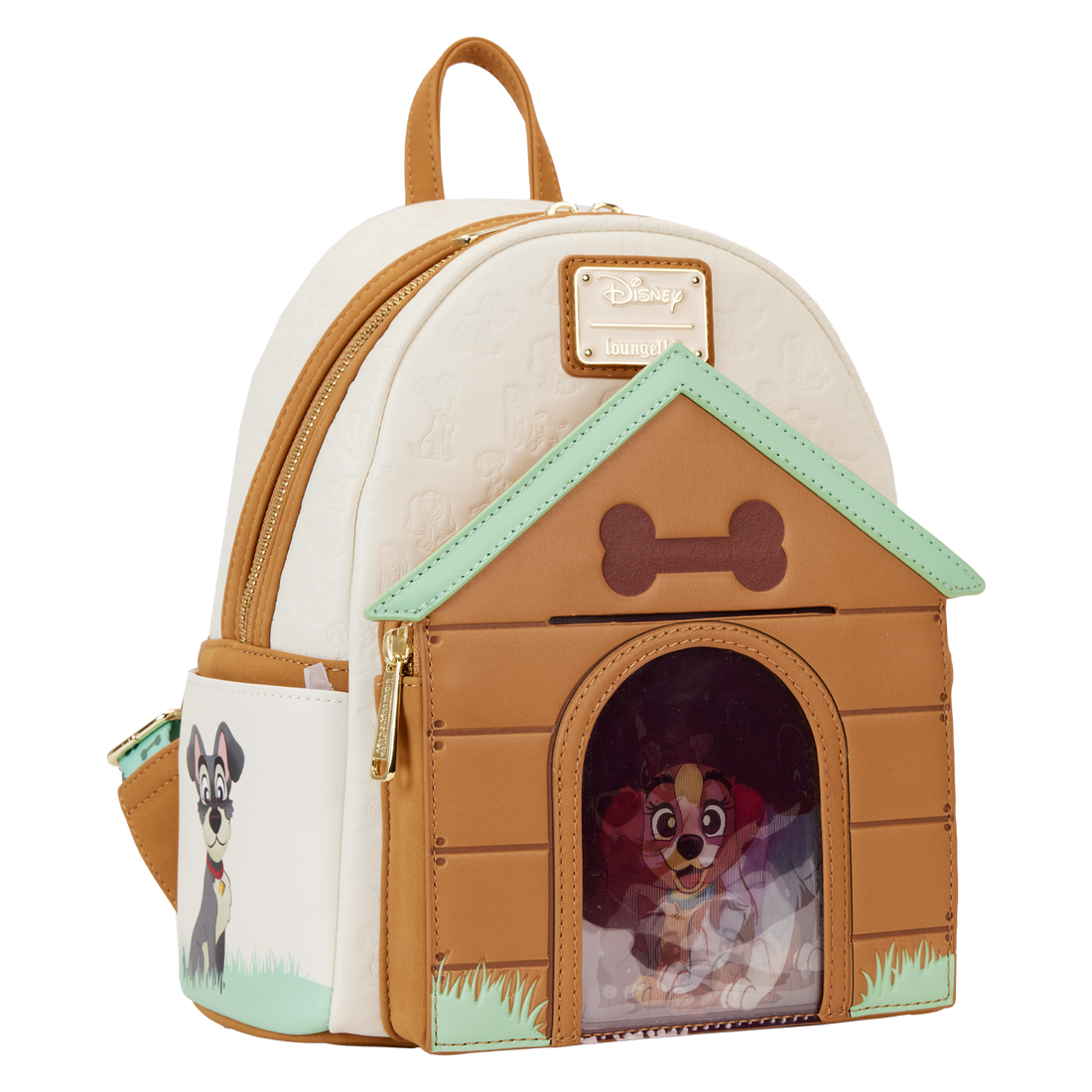 Loungefly Disney Adorable Dogs Triple Lenticular Vegan Leather Mini Backpack