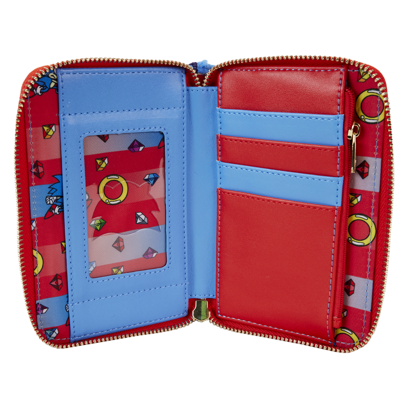 Loungefly Sonic the Hedgehog Cosplay-themed Zip Around Plush Wallet for Fans