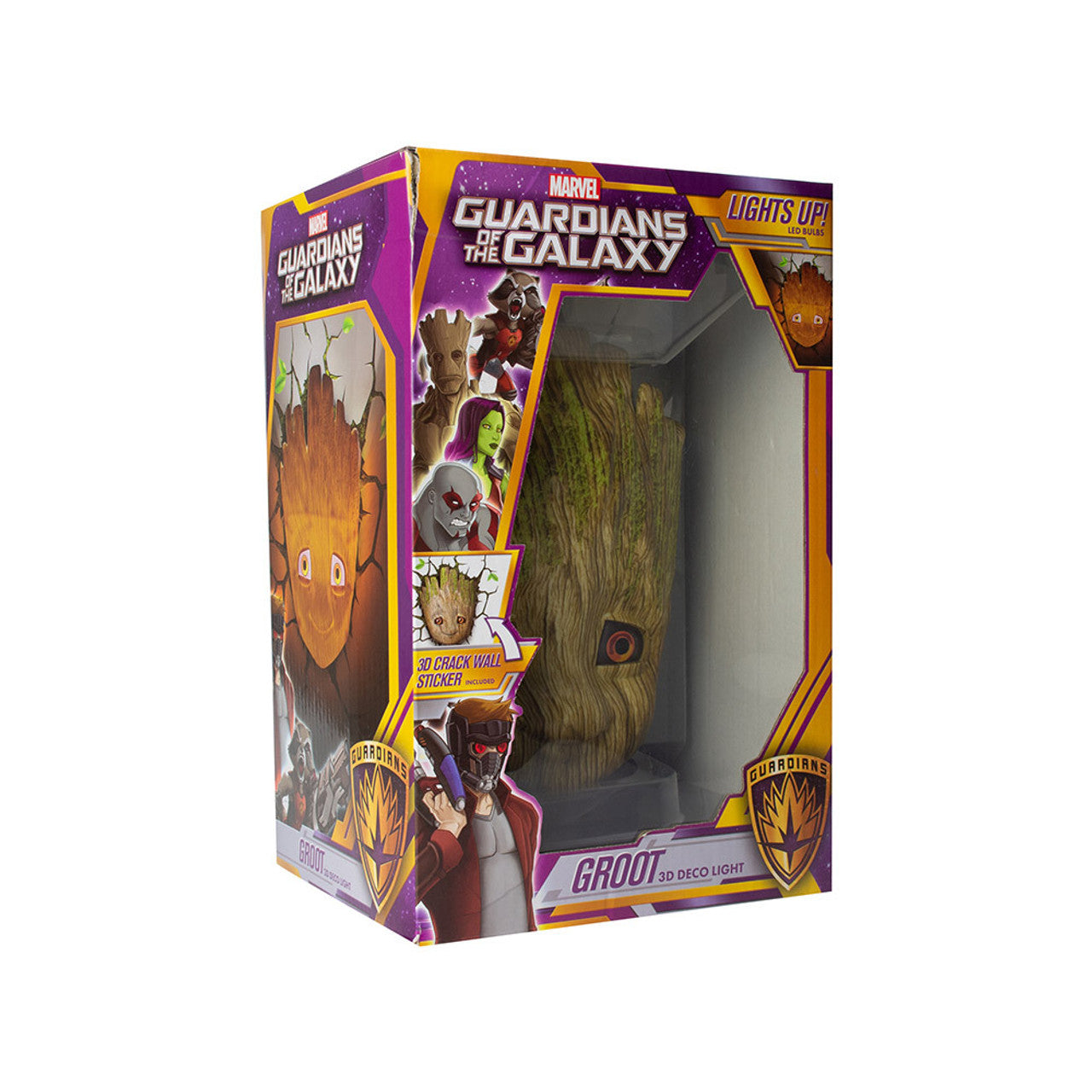 Marvel Guardians of the Galaxy 3D Decorative Night Light Featuring Baby Groot