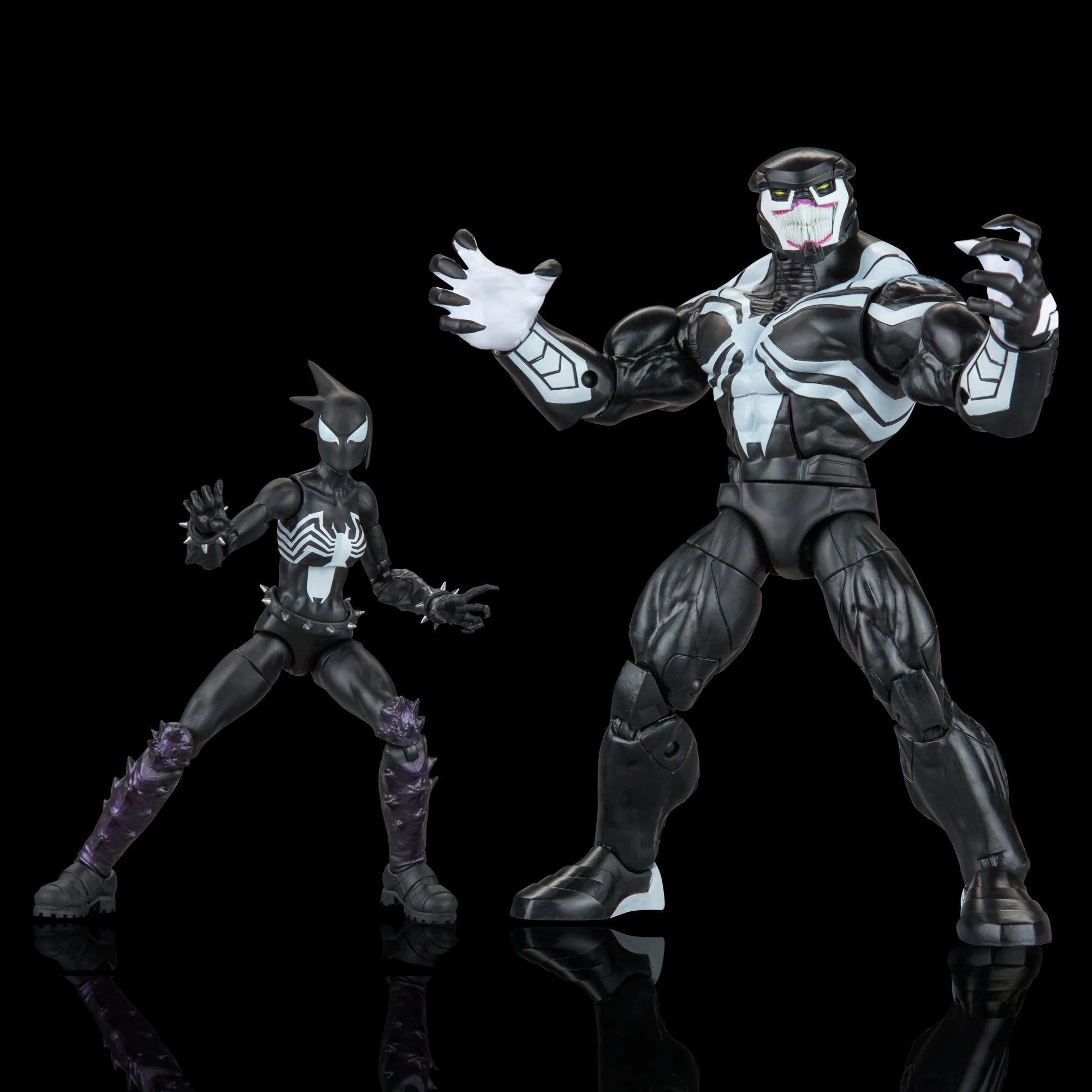 Hasbro's Collectible Marvel Legends Series 6-Inch Venom Space Knight and Marvel's Mania Action Figure Two-Pack