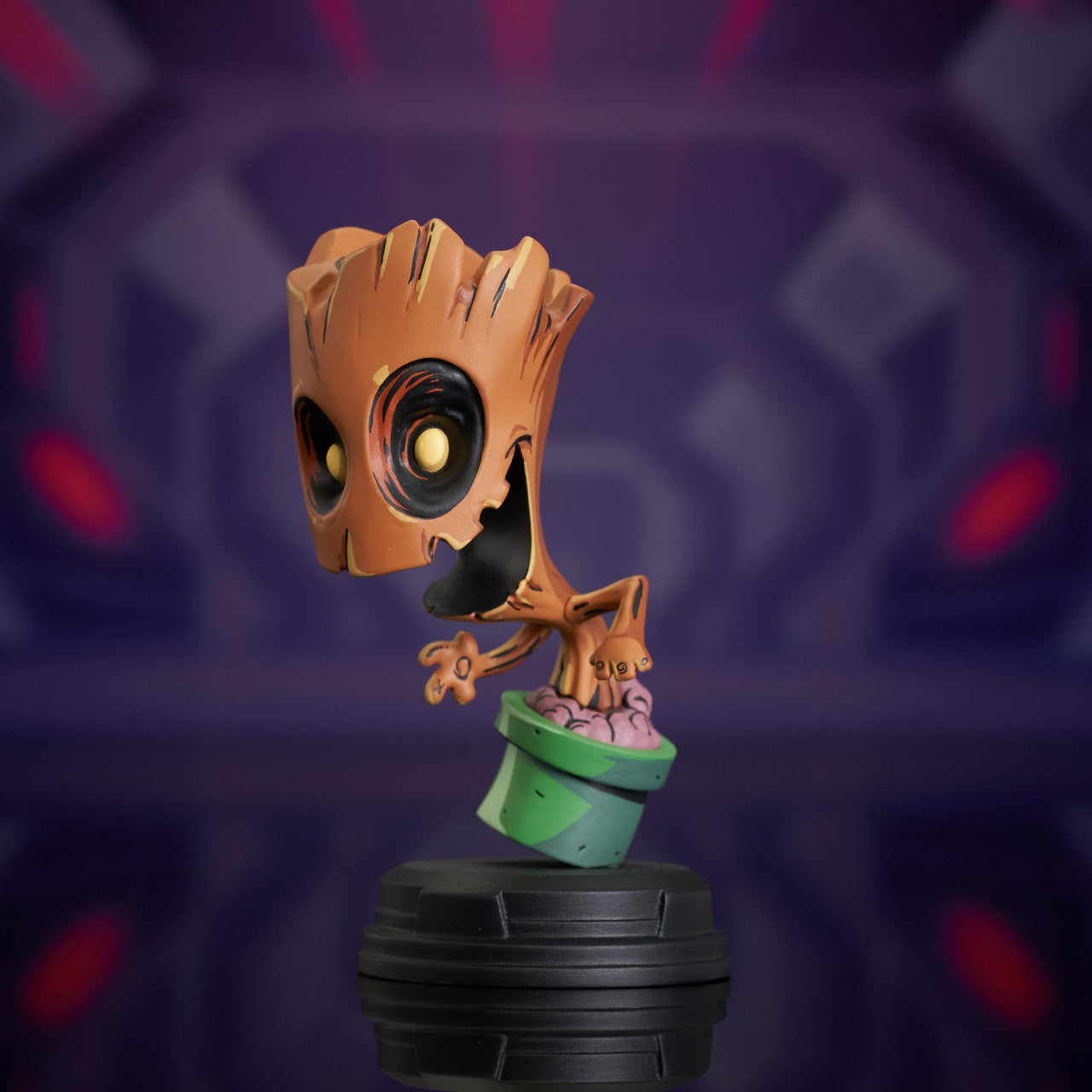 Limited Edition Resin Pot Marvel Animated Groot Collectible Statue