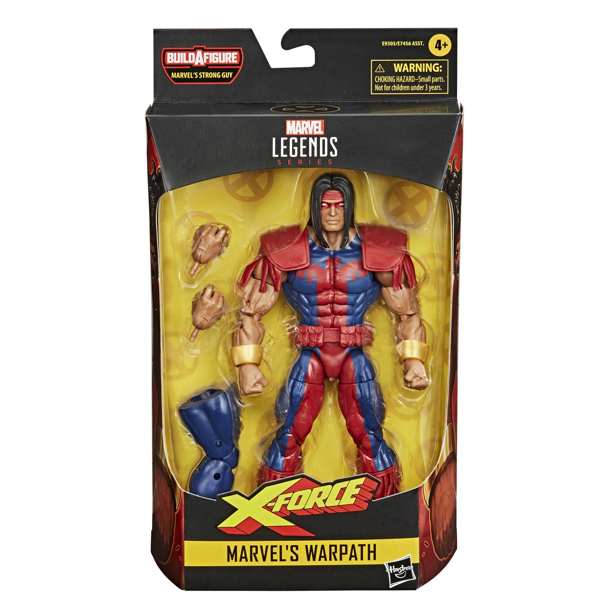 Marvel Legends Action Figures Series - Complete Build-A-Figure Bundle of 8 with Deadpool and Strong Guy Parts