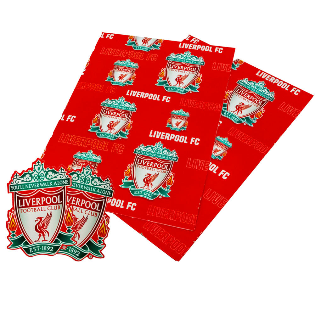Liverpool Football Club Decorative Text Gift Wrapping Paper