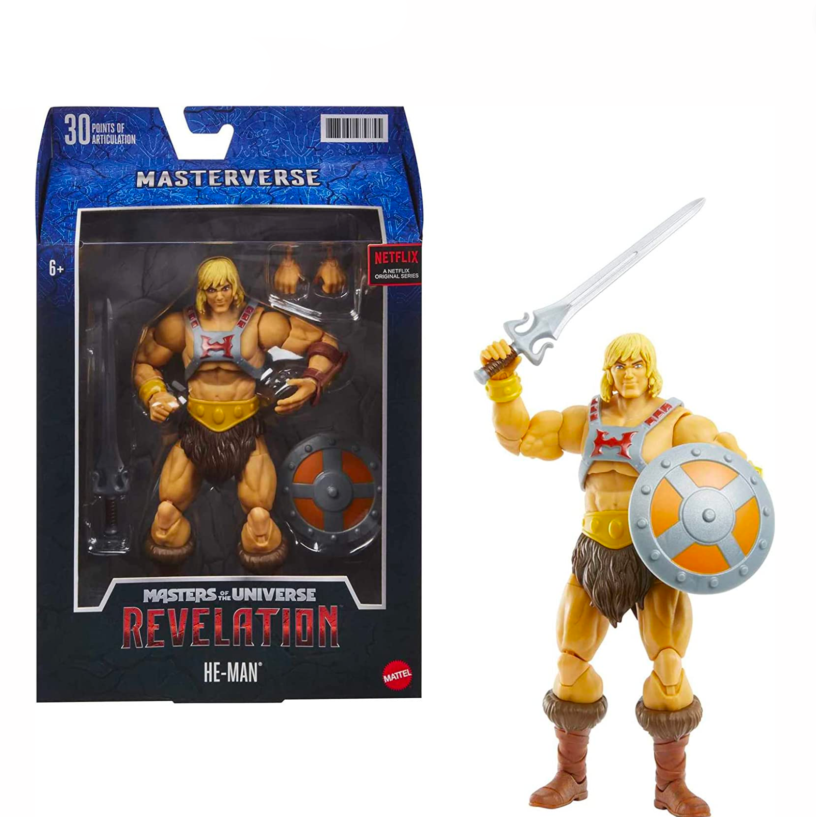 Masters of the Universe Masterverse Revelation Action Figure Bundle Featuring He-Man and Skeletor