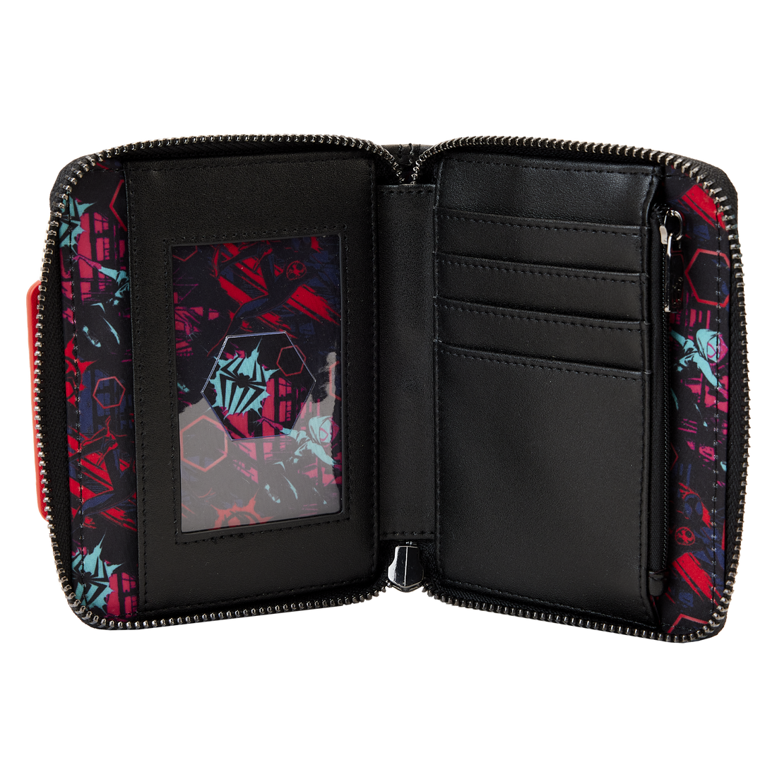 Loungefly Licensed Marvel Across The Spider-Verse Lenticular Design Zip Around Wallet for Cosplayers and Fans