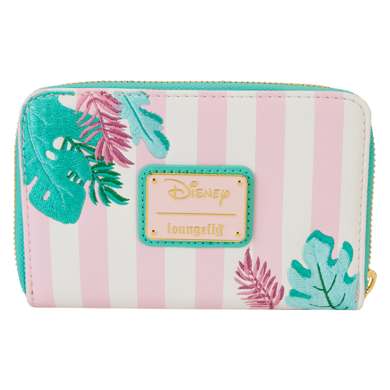 Loungefly Disney Minnie Mouse Themed Vacation-Style Zip Around Wallet for Travel and Daily Use
