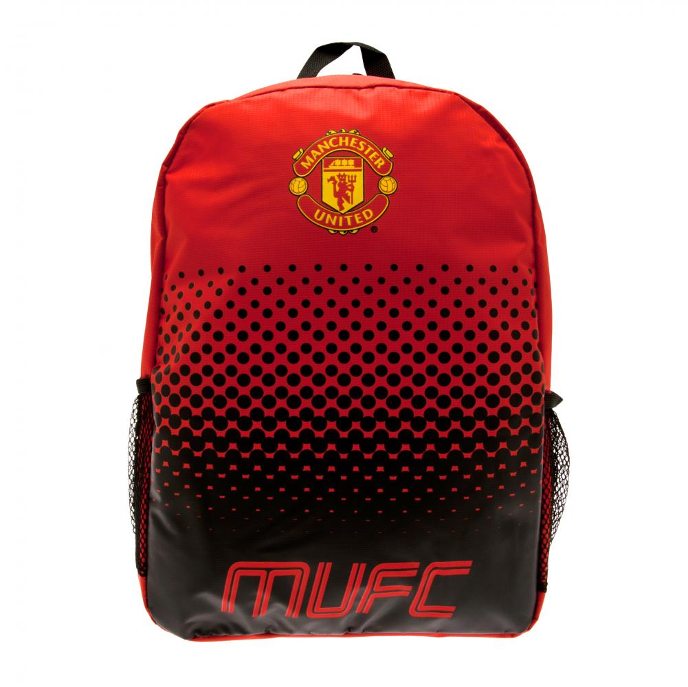 Stylish Manchester United Football Club Faded Design Backpack for Fans