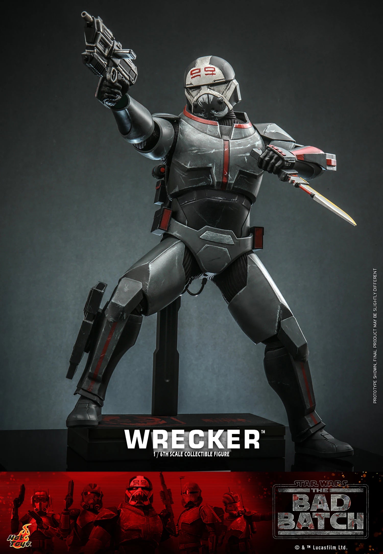 Hot Toys 1/6th Scale Star Wars The Bad Batch Wrecker Collectible Figure