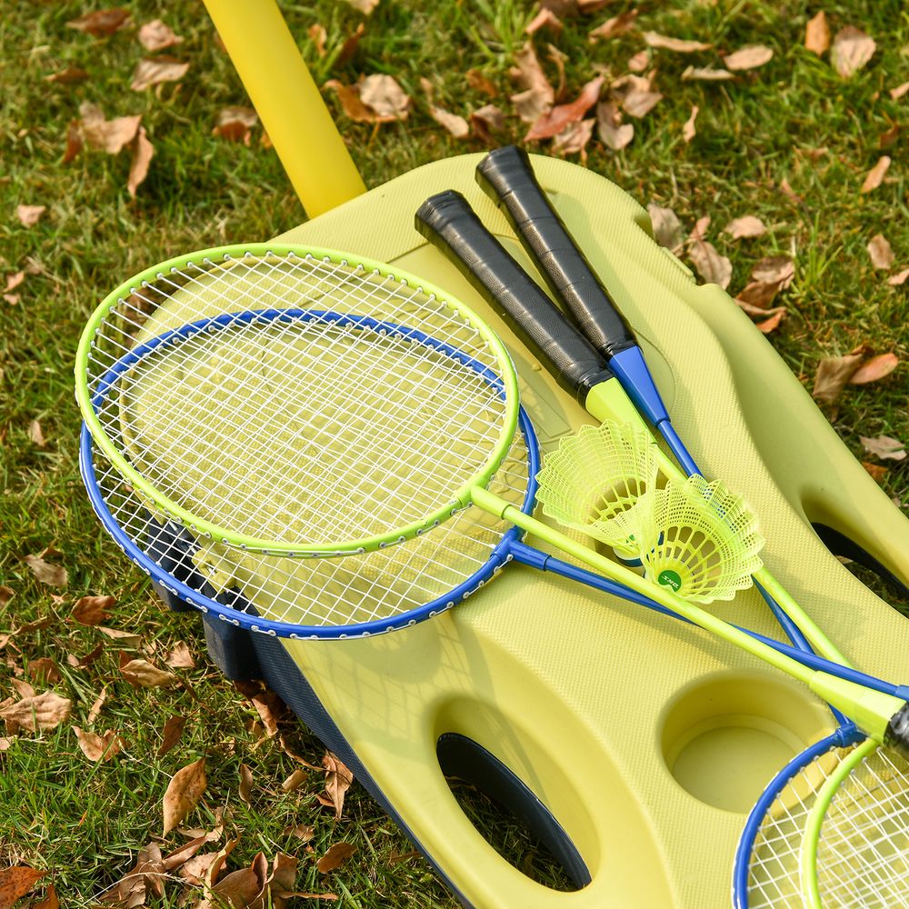 Portable and Foldable Badminton Net Set with High - Quality Rackets