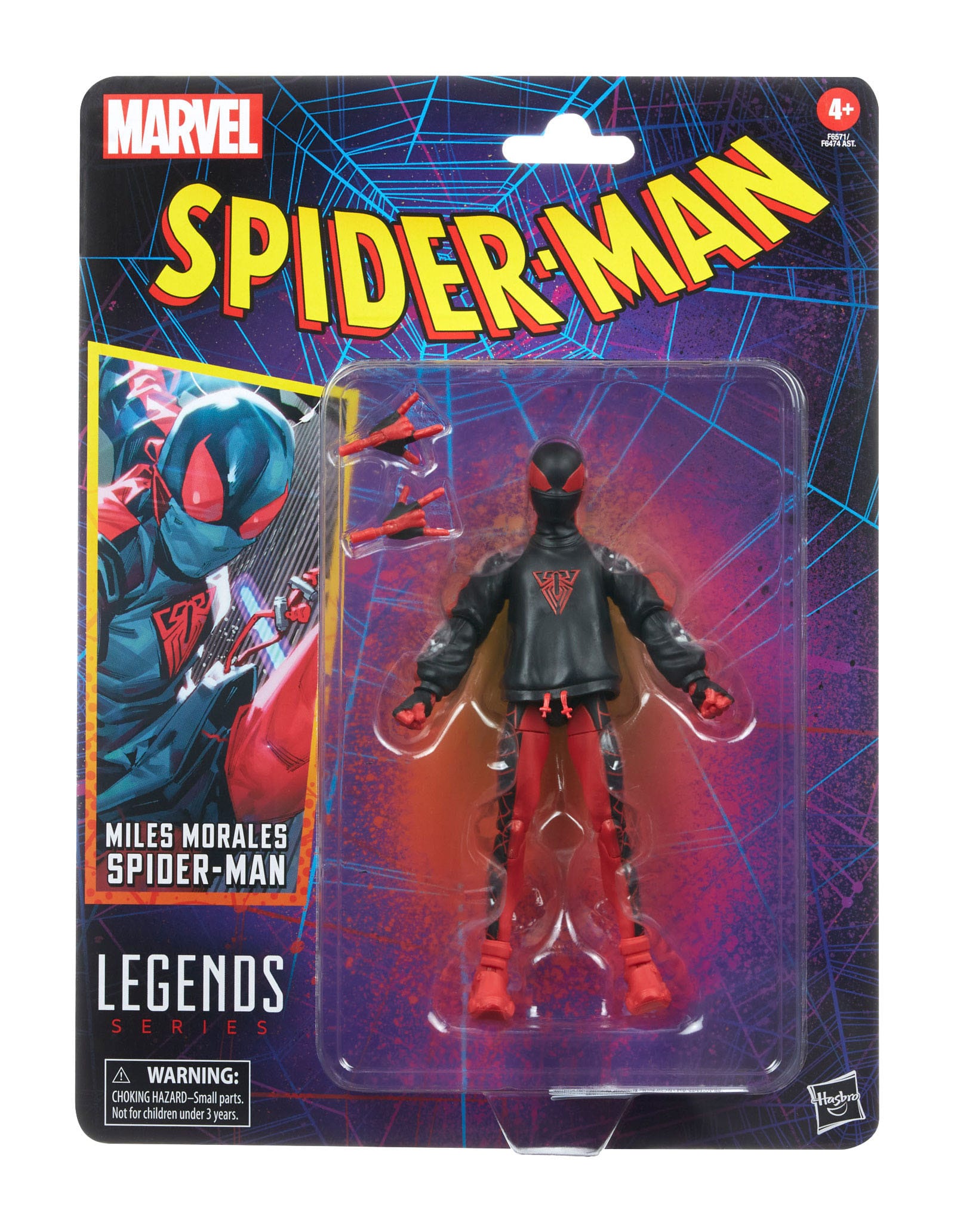 Hasbro Marvel Legends Retro 6-Inch Miles Morales Spider-Man Action Figure