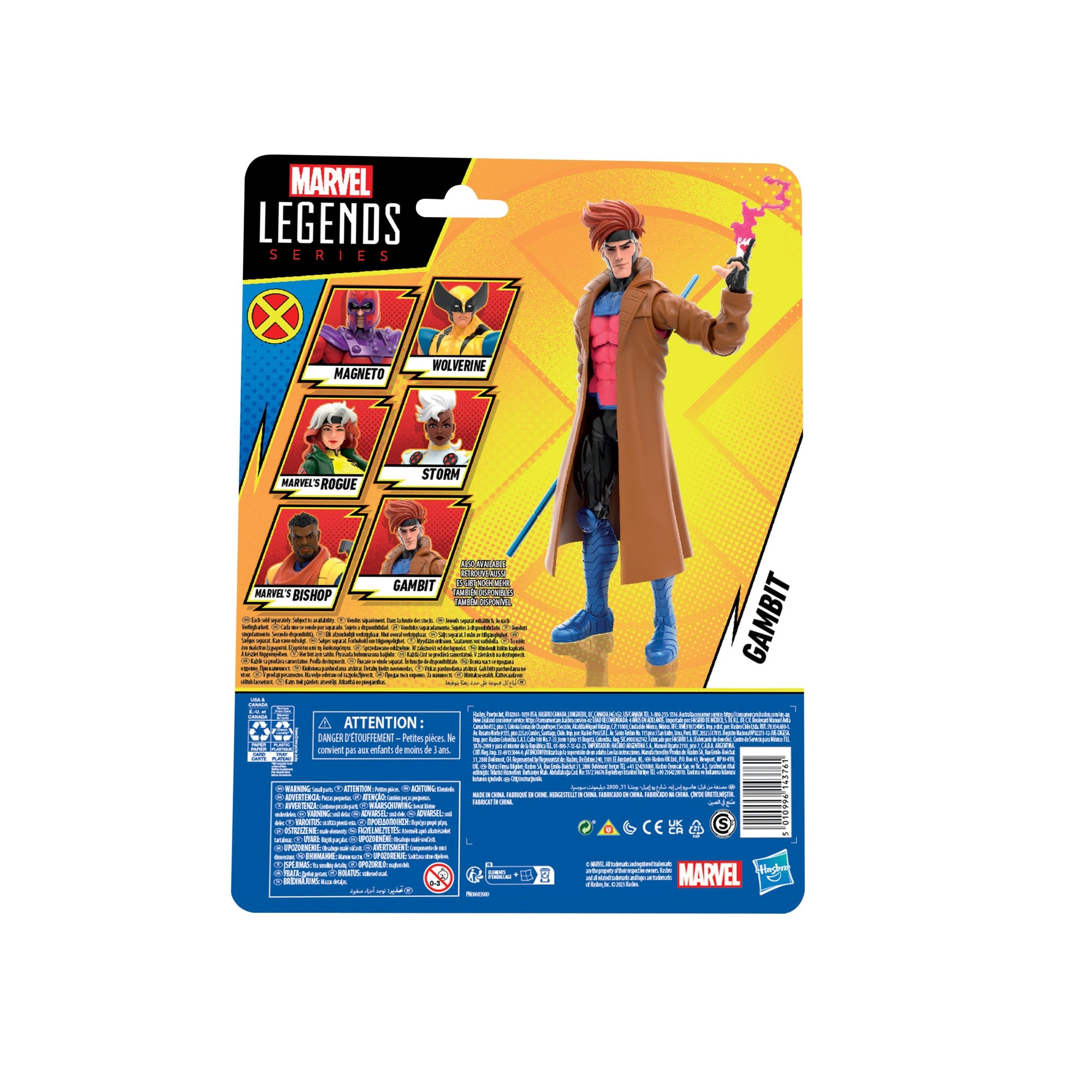 Hasbro's High - Quality Marvel Legends Retro Series Action Figure: X - Men ‘97 Gambit Collectible Toy