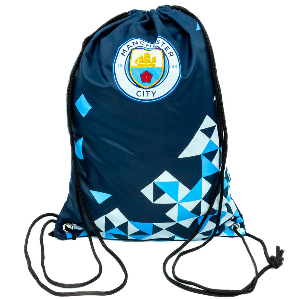 Manchester City Football Club Particle Design Polyester Gym Sports Bag for Workout
