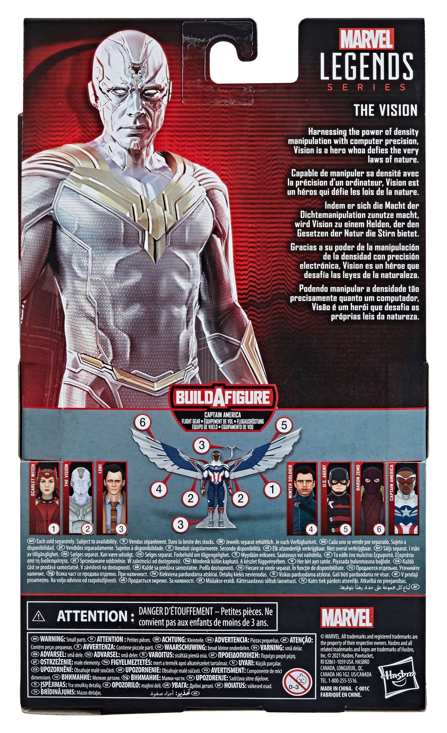 2021 Marvel Legends Series Avengers Wandavision Collectible Action Figure - The Vision