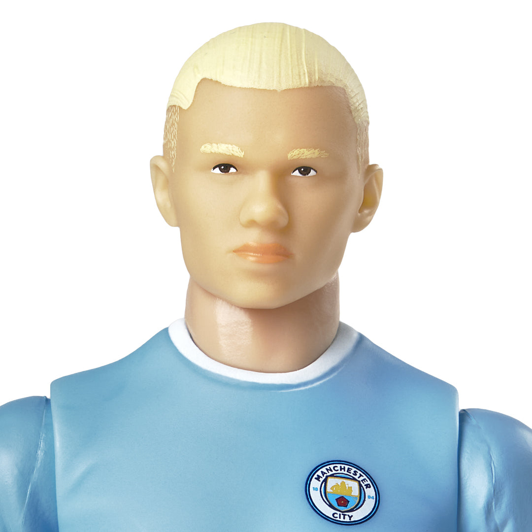 20cm Tall Manchester City Erling Haaland 9 Detailed Action Figure with Football
