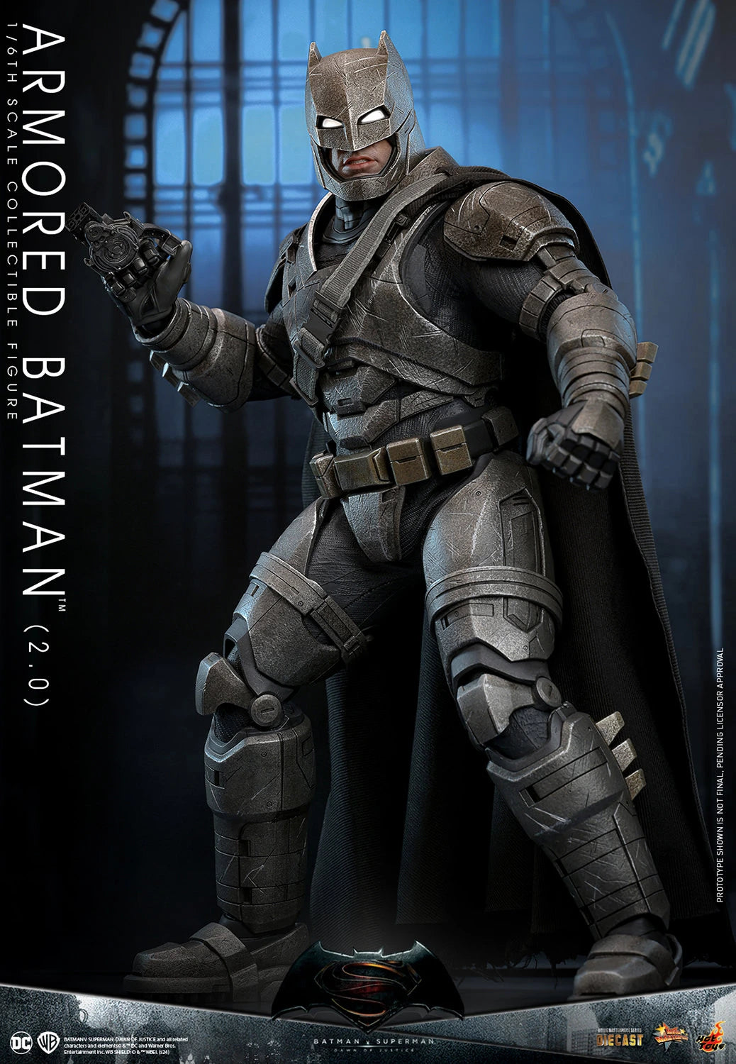 Hot Toys Highly Detailed 1/6th Scale Collectible Figure of Armored Batman (2.0) from Batman v Superman: Dawn of Justice